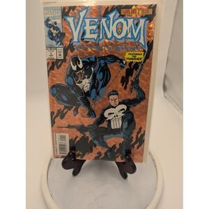 Venom Funeral Pyre 1 Marvel Comics 1993 Holofoil Cover Featuring Punisher